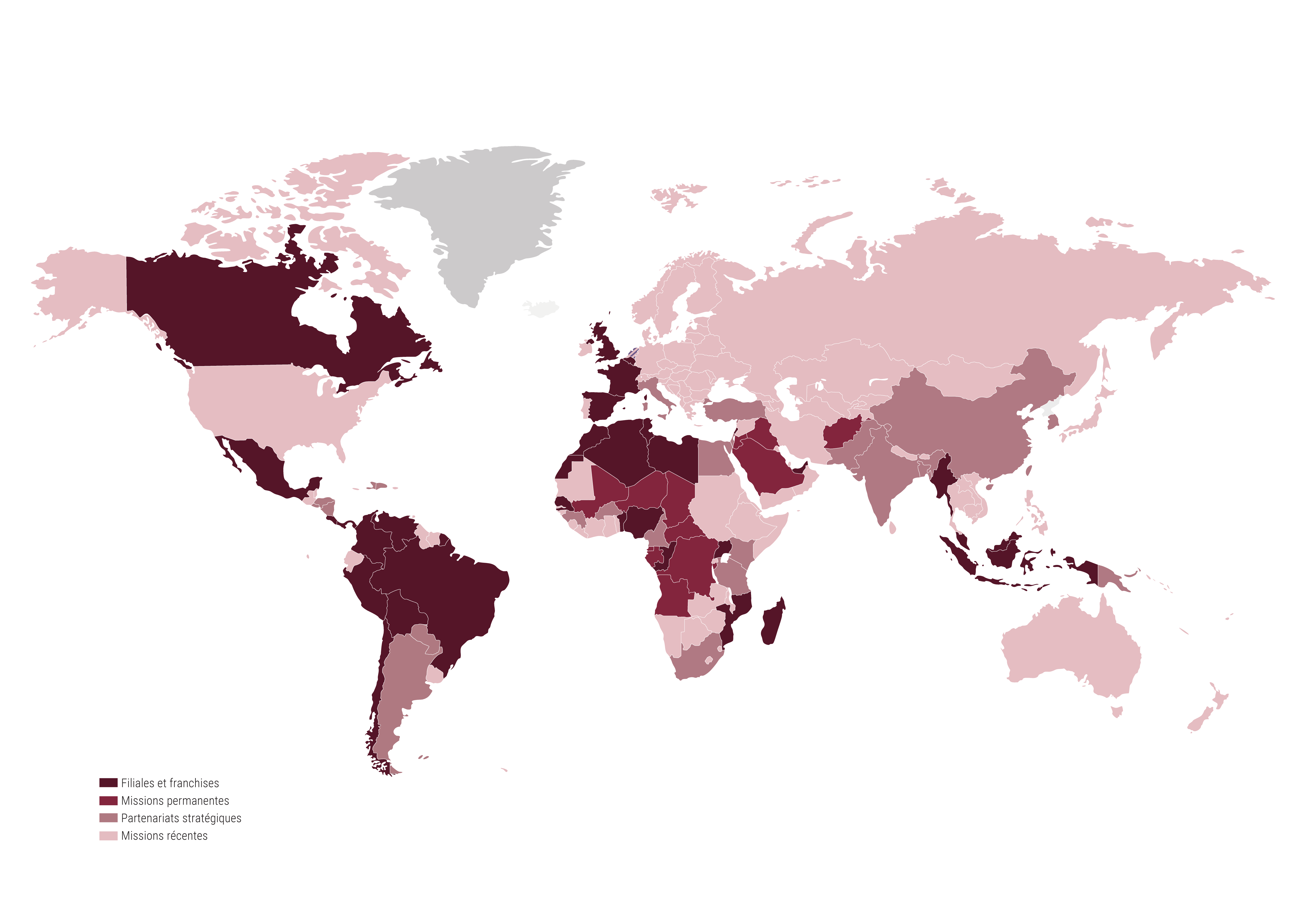 Carte des implantations FR