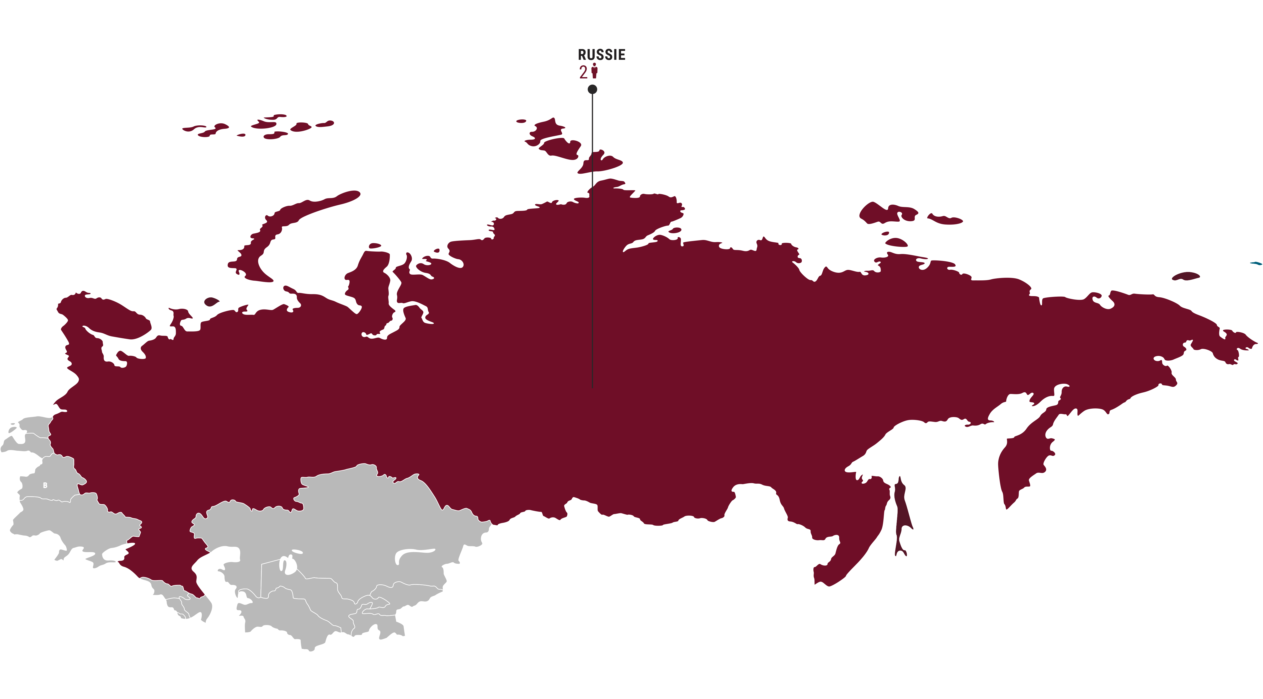 Carte Russie et CEI - Personnels - FR